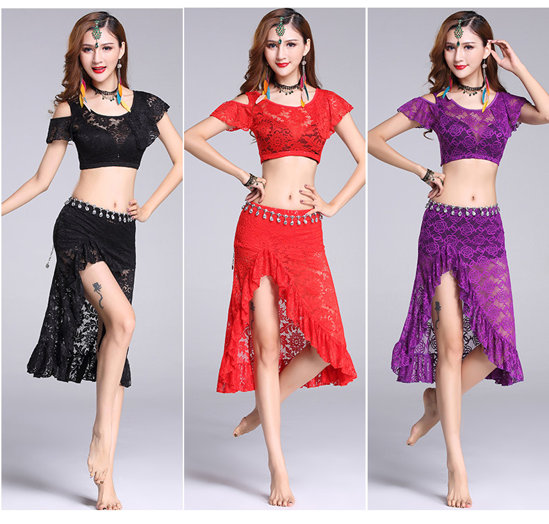 Fan Shu tập múa bụng bụng 2019 mùa xuân và hè mới tập biểu diễn múa thực hành ren cho người mới bắt đầu - Khiêu vũ / Thể dục nhịp điệu / Thể dục dụng cụ giày múa ba lê