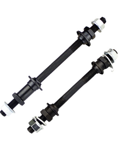 自行车花鼓前后轴中轴山地车轴承童车配件滚珠实心轴公路车轴心杆