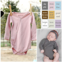 Baby one-piece clothes autumn winter freshman baby pure cotton pyjamas long sleeve triangular khala-clad underlingerie bag fart