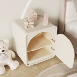 Белый милый французский кремовый прикроватный шкаф INS Wind Small Leather Kids's Sleeds Простая и современная дизайн чувства дизайна