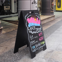 Shop Small Blackboard Billboard Commercial no-frame Double-sided hand-painted coffee milk tea restaurant menu Show publicity Erasable