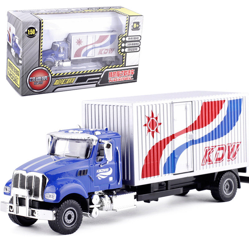 Kaidiwei 1:50 transport truck freight car freight car container simulation engineering vehicle model toy 625131