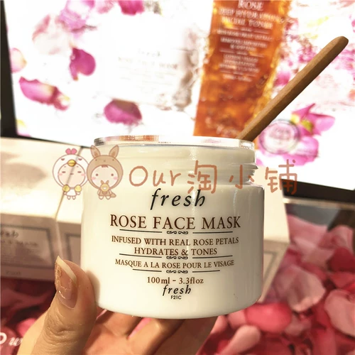 Fresh, красный (черный) чай с розой в составе, увлажняющая маска для лица, ограниченное издание, 100 мл, 30 мл