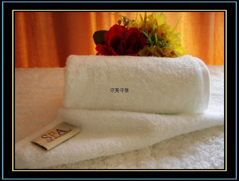Pure cotton face towel without store logo thickened long hair soft five-star hotel towel water absorption