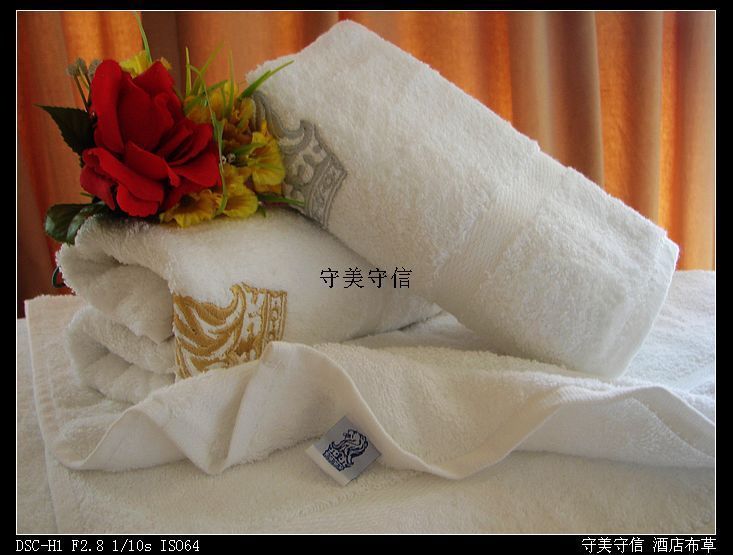 100% cotton wool ring couple face towel 2 embroidered thickened soft absorbent five-star hotel face towel