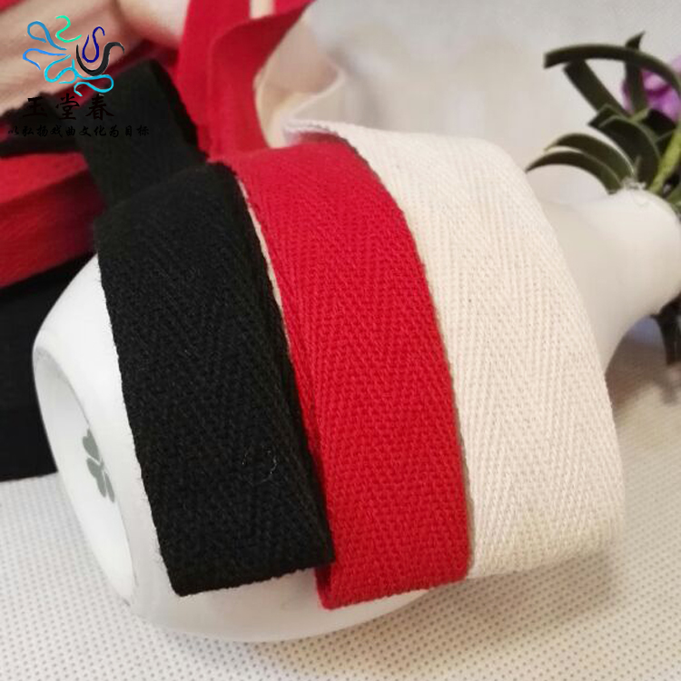 Film and television dance drama hanging eyebrow with hat belt pure cotton gun belt tied head cotton belt cosmetics cotton shoelace