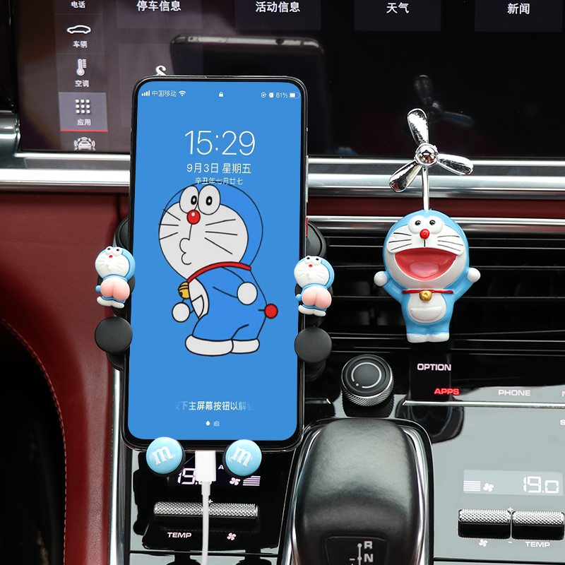 Mobile phone on-board mobile phone holder 2022 new female suction cup style car with air outlet car in-car navigation support fixed