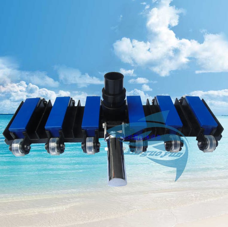 Swimming Pool Cleaning Maintenance Equipment Tool Suction Stainer 19 Inch Luxury Suction Pool Head Black & White Interphase