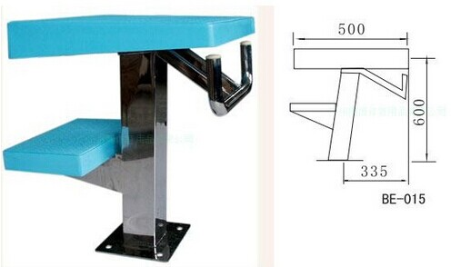 Jumping platform swimming pool starting platform swimming pool stainless steel material swimming pool equipment standard secondary starting platform