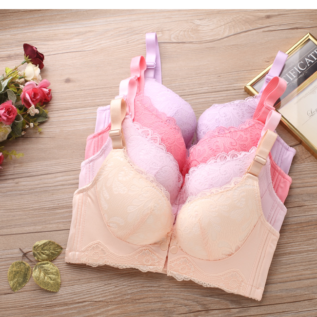 Nursing underwear gathers anti-sagging sexy lace cute pregnancy maternity bra comfortable postpartum nursing underwear