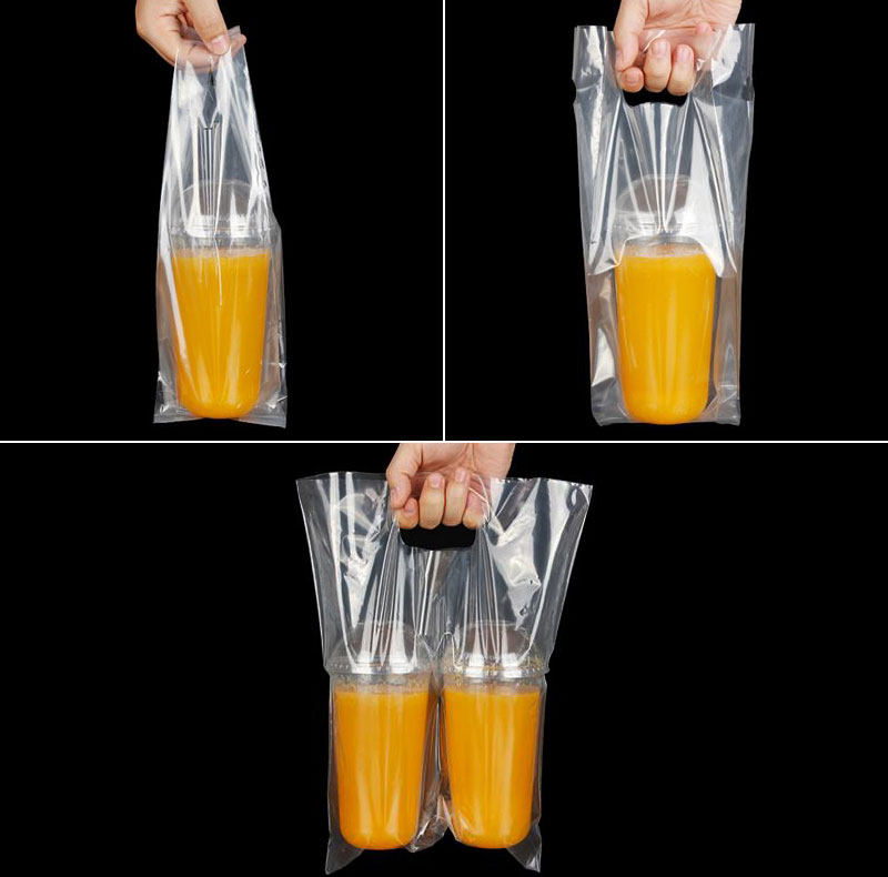 товар из китая 奶茶店一次性打包袋500杯子咖啡柠檬茶700ml饮料单杯双杯商用高压