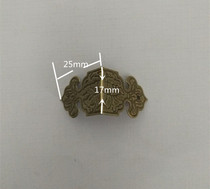 Special price Chinese antique furniture pure copper accessories Nursing corner angle sheet bronze living ancient building case cabinet door ornament