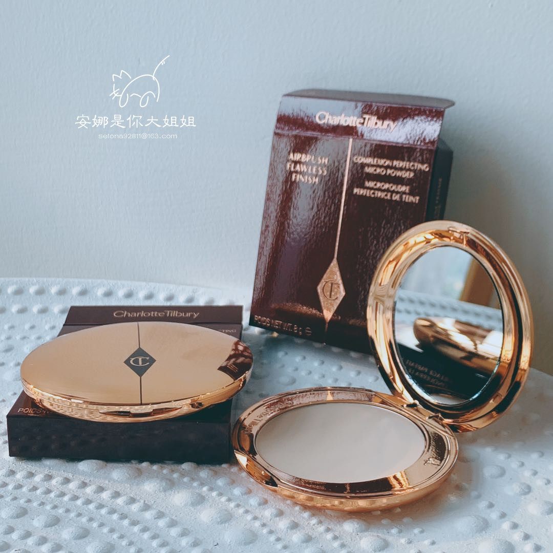 One second soft focus ) UK CharlotteTilbury CT makeup Powder Compact mini3 4g Formal 8g