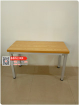 Kunming office furniture fashion simple modern single desk steel frame four corners computer desk combination staff seat