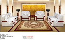 Kunming office furniture business VIP small reception guest single seat conference sofa coffee table combination