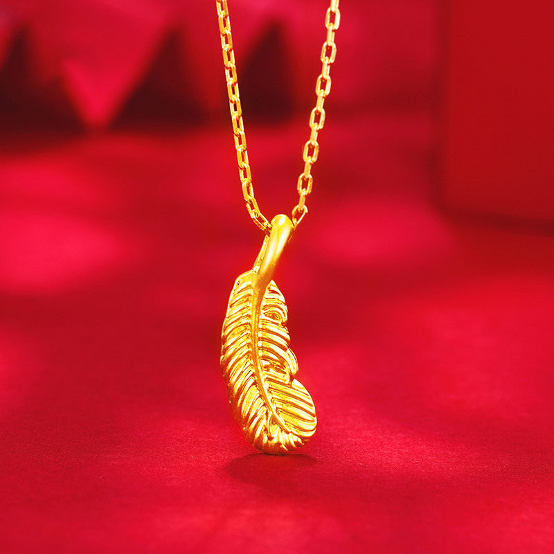 中国黄金 爱心足金吊坠项链 天猫优惠券折后￥199包邮（￥699-500）4款可选