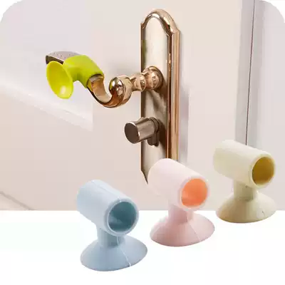Creative suction disc door rear wall anti-collision pad door handle door lock silencer protective pad rear silent anti-touch pad