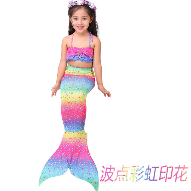 3pkidsgirlMermaidTailswimsuitbikinibathingsuitswim