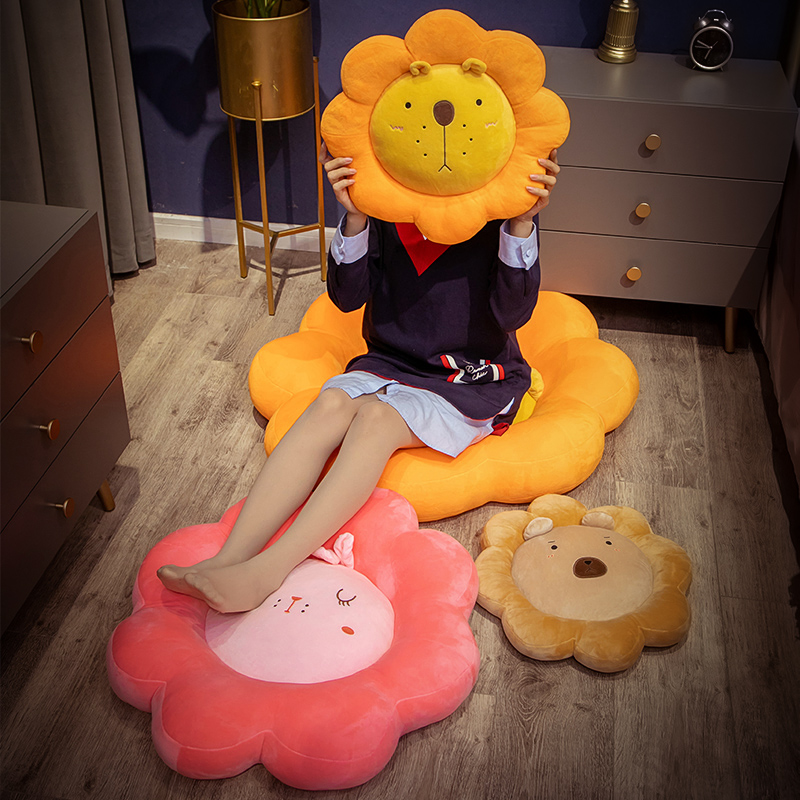 Sunflower flower cushion floor ass cushion office long-term cushion chair student dormitory stool cushion thickening