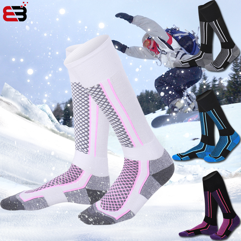 Women's Winter Ski Socks, Thickened, Warm, Quick-Drying, for Snowboarding, Skiing, Children's Outdoor Hiking, Men's Long High Tube Sports Socks Women's Winter Ski Socks, Thickened, Warm, Quick-Drying, for Snowboarding, Skiing, Children's Outdoor Hiking, Men's Long High Tube Sports Socks