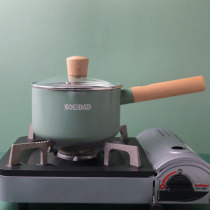 Home pure color non-adhesive children baby auxiliary milk pot open thermal electromagnetic oven general floor with steam cage bubble pan