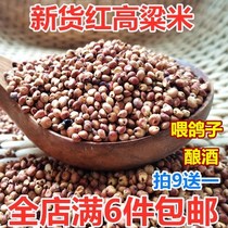 Farmhouse self-produced new goods with skin red skin shelling sorghum rice kernel wine feeding pigeon bird grain 250g bulk