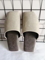 Ladies spring and autumn soft-soled Japanese leather home soft-soled slippers home shoes