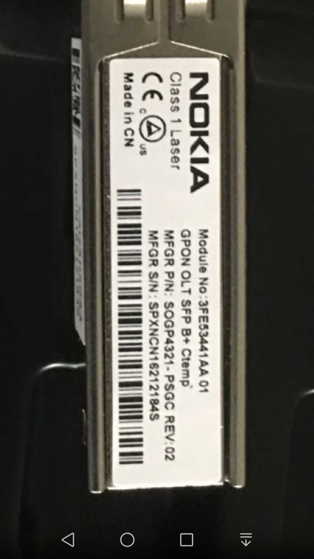 Nokia GPON OLT SFP B 3FE53441AA 01 Optical Module 8 packages