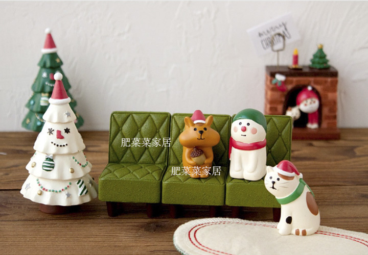 Mới Nhật Bản Zakka decole sofa ghế trang trí thỏ trắng gấu cánh cụt Giáng sinh trang trí bức tượng đồ trang trí dcor giá rẻ
