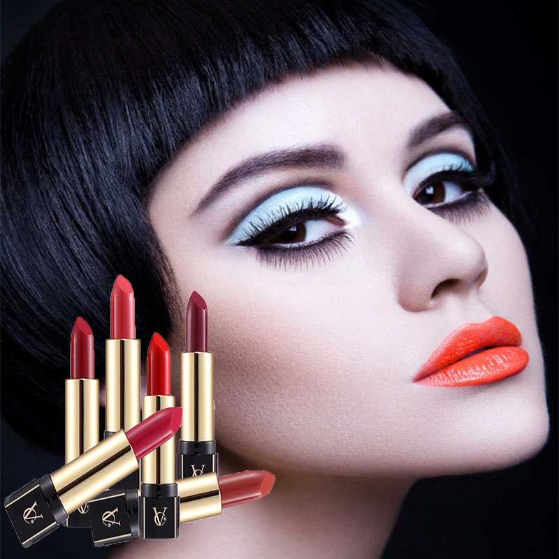 Red brown Christmas autumn and winter lipstick purple Chinese caramel chestnut moisturizing lipstick plum aunt