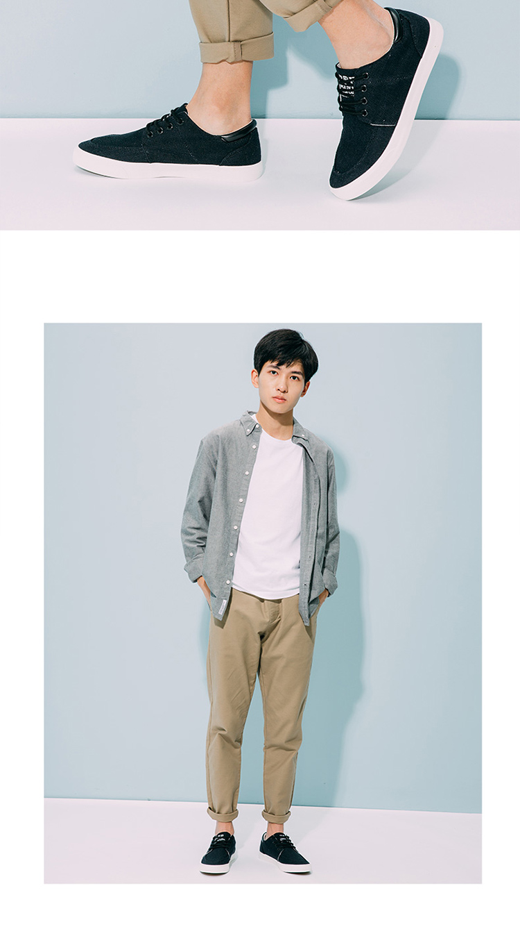 Giày vải nam Giày cotton nam và vải lanh Giày mùa thu nam thấp để giúp giày thể thao Hàn Quốc Giày nam mới giày anta