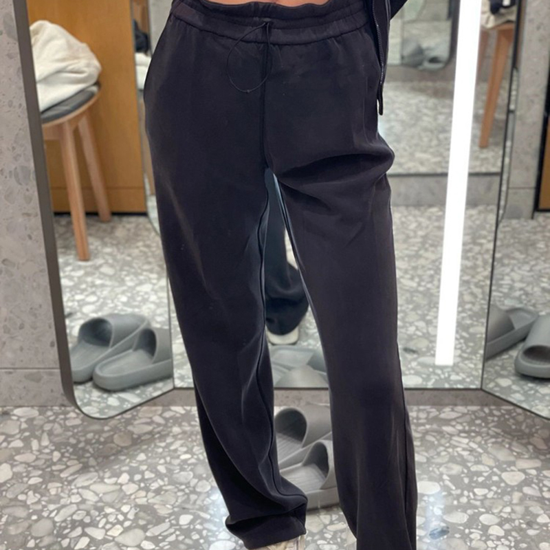 Soft Magic Pants, Highly Recommended! Must-Have, Makes You Look Slimmer and Taller, High Elasticity, Soft and Smooth, Small Black Pants, Straight-Leg Long Pants for Women.