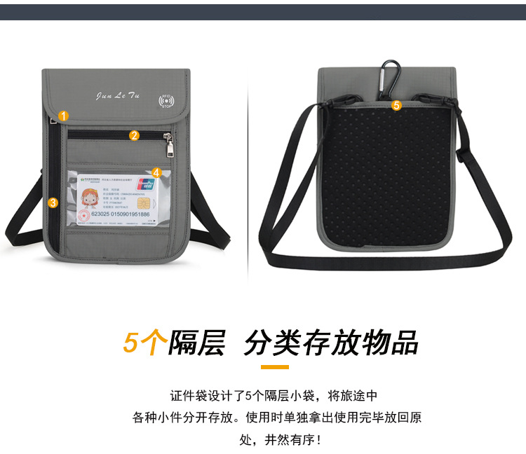 Du lịch nước ngoài gói hộ chiếu đa chức năng gói tài liệu không thấm nước trong suốt giữ hộ chiếu RFID tài liệu bao hộ chiếu hộ chiếu - Túi thông tin xác thực túi đeo chéo nữ mini