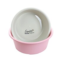 Round thickened washbasin Plastic basin Large household wash basin Student dormitory laundry foot wash basin Small raspberry washbasin