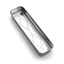 Disinfection cabinet stainless steel chopsticks box chopsticks drain box rectangular spoon storage box stainless steel knife and fork box