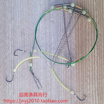 Refined ginkgo hook fishing group special Huangpo chicken stainless steel with 8-ring balance sea fishing string hook rack