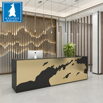 Beauty Salon Front Desk Stainless Steel Cashier Clothing Shop Light Lavish Small Counter Creative Fitness Room Dance Room Bar