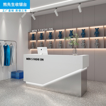 Brief Modern Clothing Shop Womens Clothing Store Small Cashier Desk Counter Beauty Salon Beauty Salon Meiaodie Shop in the front desk