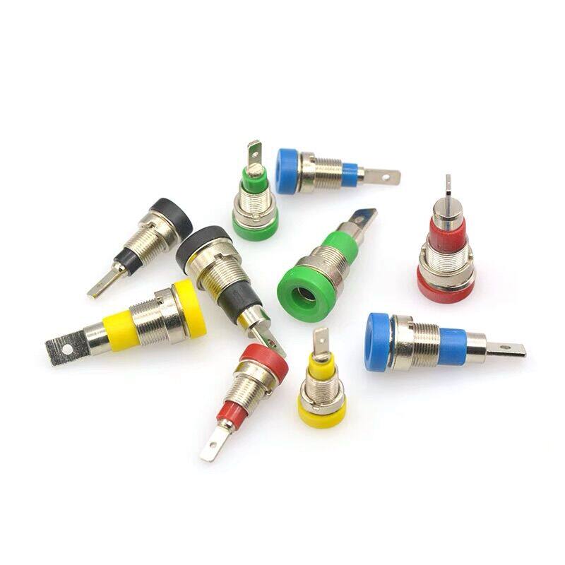 2mm4mm banana plug socket test seat pure copper wiring post insulation panel wiring terminal banana mother head