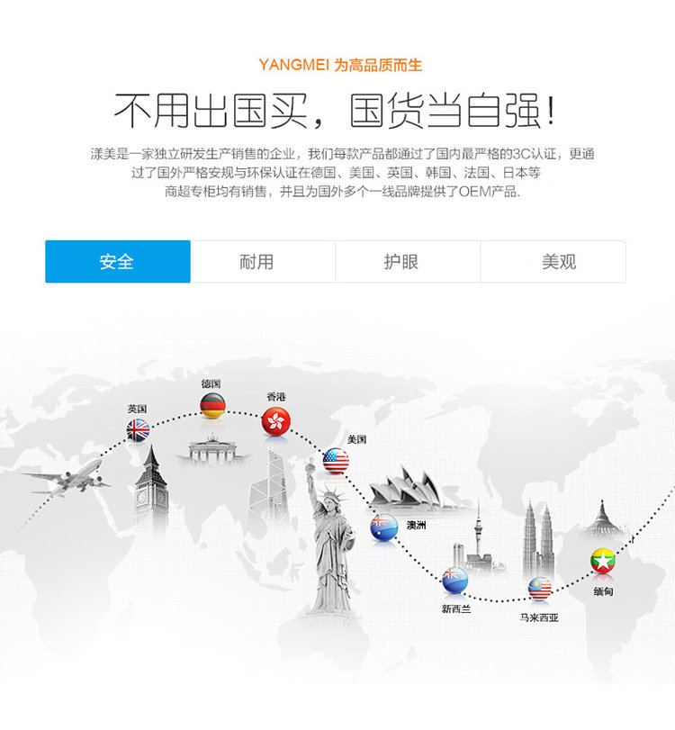 Q9漾美led儿童充电护眼台灯 读书写字触摸开关 宿舍卧室工作阅读灯3