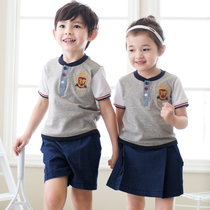 Kindergarten garden suit Performance suit Summer suit Sportswear Primary school school uniform Poetry recitation chorus suit Performance suit