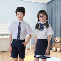  Kindergarten garden clothes summer clothes new British college style class clothes short-sleeved childrens primary school school uniforms summer suit