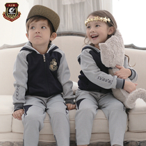  Kindergarten garden clothes spring and autumn clothes Cotton childrens class clothes sportswear suit Korean version of primary school school uniforms autumn and winter suit