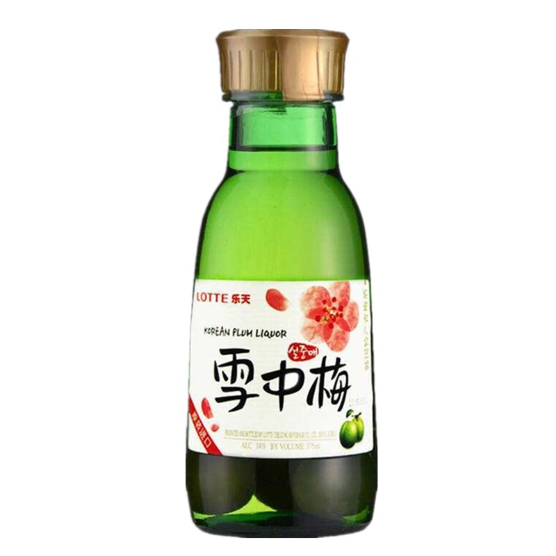 South Korea original imported Lotte Xuezhongmei made green plum wine 375ml