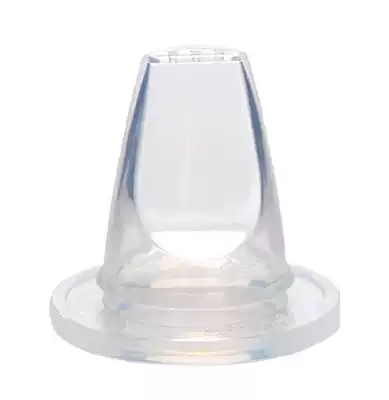 2-pack baby standard caliber flat head duckbill silicone breathable three large round hole juice pacifier