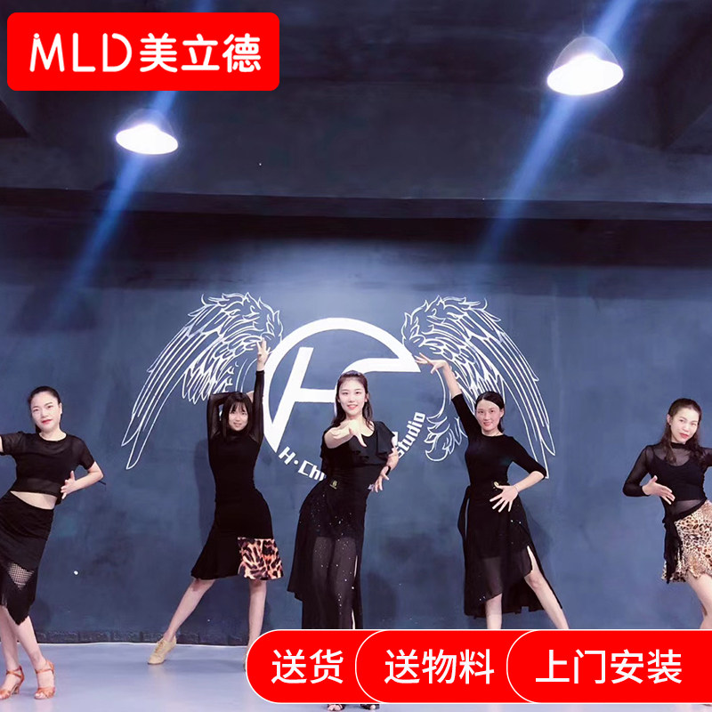 Wood grain dance floor paste Stage floor paste Dance studio dance room floor paste floor glue Latin dance floor paste installation