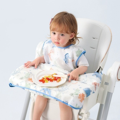 贝肽斯一体式餐椅防水防污可罩衣