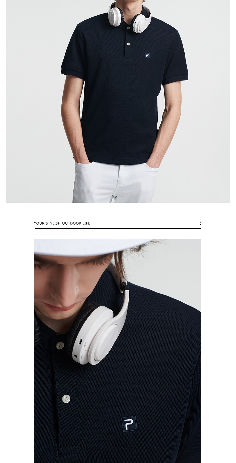 Pelliot và áo thể thao ngoài trời POLO Áo sơ mi nam xuân hè mới tay ngắn thương hiệu ve áo thời trang áo thun cotton thể thao - Áo polo thể thao áo polo thể thao