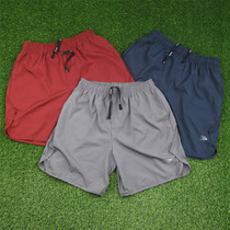 Foreign trade mens speed - dry five - layer without inner lining ultra - light three pocket zipper mobile bag running shorts 150 g