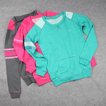 Domestic spring womens sports pullover thin cotton sweatshirt grinding comfortable breathable round neck 320g